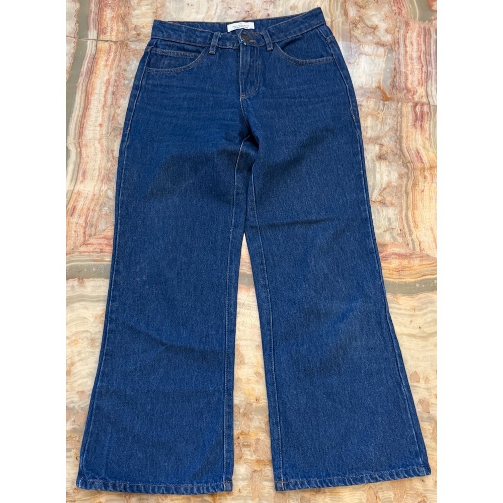 Objects Without Meaning Urban Outfitters Womens Flare Jeans Blue USA Made 25